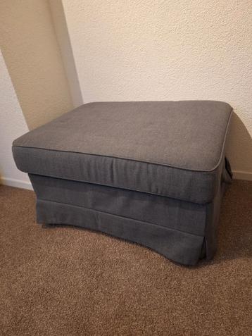 EKTORP Ikea Hocker Voetenbank bergruimte, donkergrijs - afbeelding 1