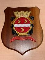 Marine schildje hr ms banckert, Verzenden, Marine, Nederland, Embleem of Badge