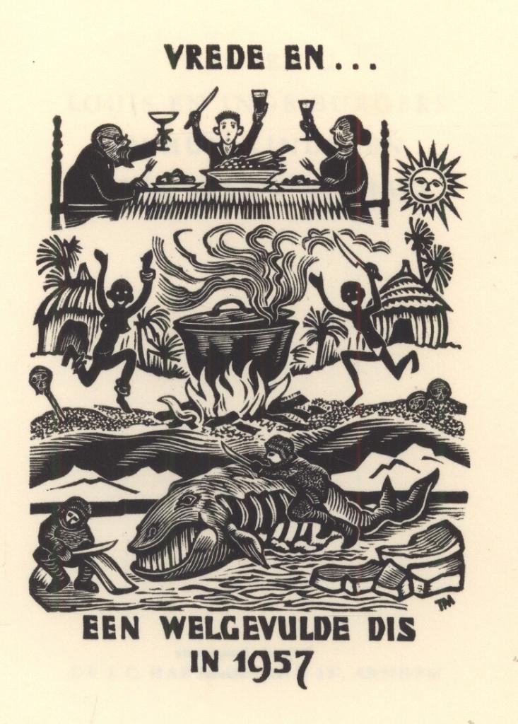 1752 Ex Libris Nederland : Thijs Mauve, 1956, Verzenden