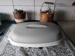 Tupperware serveer schaal grijs., Huis en Inrichting, Keuken | Tupperware, Ophalen of Verzenden, Gebruikt, Wit, Schaal