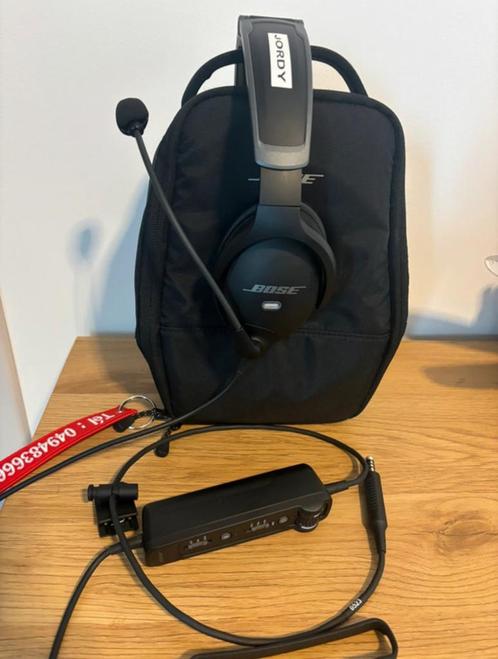 Bose A30 Aviation headset met GA/DUAL Adapter + factuur!, Audio, Tv en Foto, Koptelefoons, Zo goed als nieuw, Over oor (circumaural)