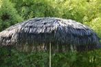 Hawaï parasol 200 cm rond - zwart, Stokparasol, Zo goed als nieuw, Ophalen