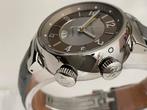 Louis Vuitton Tambour Reveil GMT Alarm Horloge, Overige merken, Leer, Staal, Polshorloge