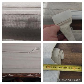 1 vouwgordijn Karwei merk zandkleur linnenlook 126br 85hg beschikbaar voor biedingen