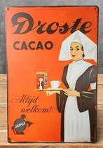 DROSTE CACAO Metalen Art-Deco Reclamebord Wandbord ., Verzenden, Huis en Inrichting