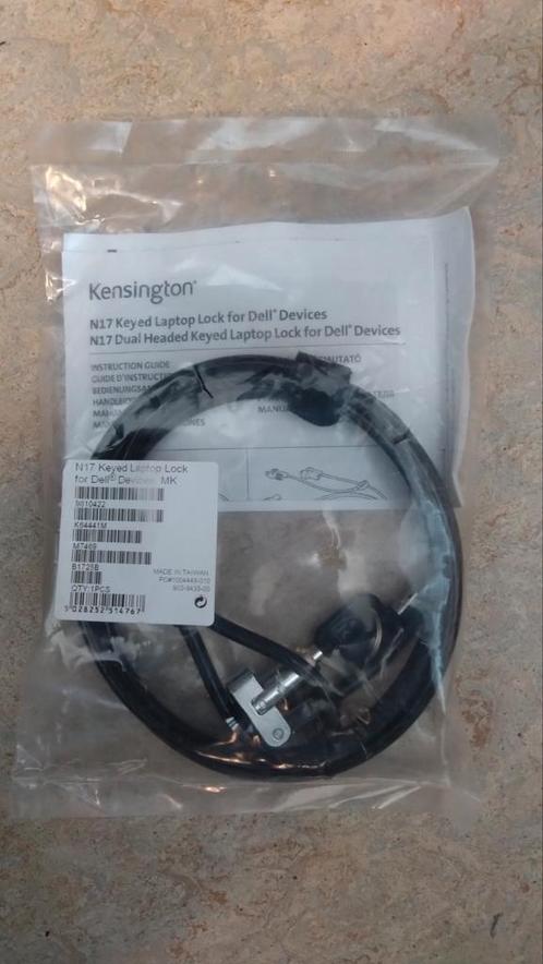 Slim N17 2.0 Keyed Laptop Lock voor Wedge-Shaped Slots - Mas, Computers en Software, Pc- en Netwerkkabels, Nieuw, Ophalen of Verzenden