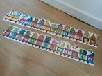 Grote lang houten trein puzzel met cijfers en vormen, Ophalen of Verzenden, 10 tot 50 stukjes, Zo goed als nieuw