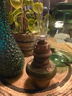 Zeldzame antieke Salvator olielamp met keramische voet €49, Ophalen of Verzenden