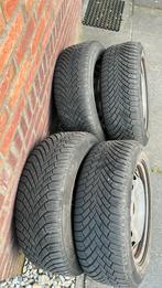 Winterbanden op stalen velgen volkswagen golf 7, Gebruikt, 16 inch, Banden en Velgen, Personenwagen