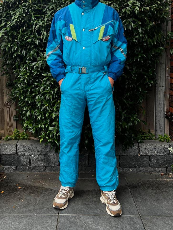 Vintage Retro Skipak M, Kleding | Heren, Wintersportkleding, Gedragen, Pak, Maat 48/50 (M), Ophalen of Verzenden