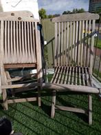 3 Tuin klapstoelen ( hardhout ), Ophalen, Gebruikt, Hout, Inklapbaar