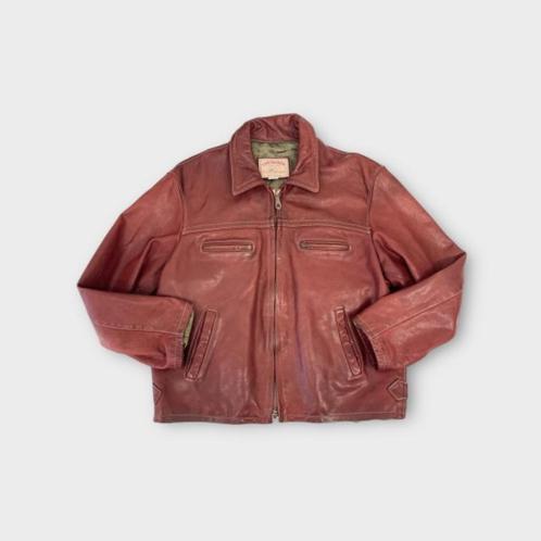 Chevignon heren jas maat XXL, valt klein (100% leer), Kleding | Heren, Jassen | Zomer, Gedragen, Overige maten, Rood, Ophalen of Verzenden