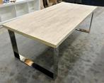 Eettafel met een betonlook showroommodel, Huis en Inrichting, Tafels | Eettafels, Ophalen, 100 tot 150 cm, Vijf personen of meer