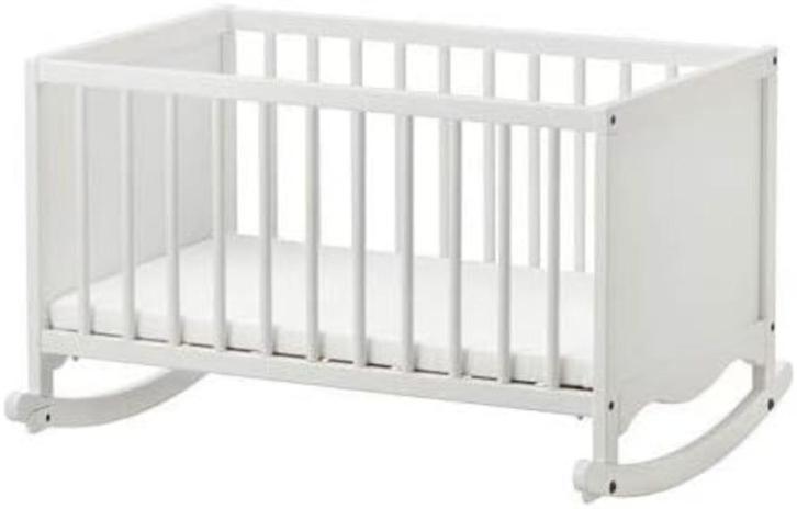 Nieuw Ikea Solgul vintage style wieg met schuimmatras - Wit, Kinderen en Baby's, Babywiegjes en Ledikanten, Nieuw, Wieg, Ophalen