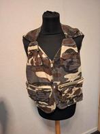 Carnaval camouflage bodywarmer maat s, Carnaval, Ophalen of Verzenden, Zo goed als nieuw, Kleding