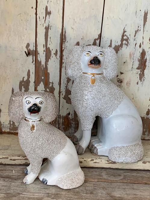 Grote antieke Engelse Staffordshire/hoeren honden, Antiek en Kunst, Antiek | Woonaccessoires, Ophalen of Verzenden