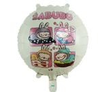 Labubu ballon helium lucht nieuw rond wit roze, Ophalen of Verzenden, Nieuw, Feestartikel, Verjaardag