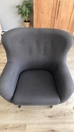 Leenbakker Viborg Stoel - Grijs - Comfortabel!, Huis en Inrichting, Fauteuils, Ophalen, Gebruikt, Minder dan 75 cm, Stof