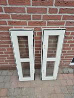 2x Binnenramen Hardhout Enkel Glas 88x28, Ophalen of Verzenden, Glas, Buitendeur, Minder dan 200 cm