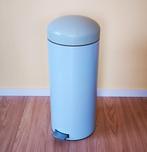 Brabantia, blauwe pedaalemmer, prullenbak 30 liter, Huis en Inrichting, Woonaccessoires | Prullenbakken, Ophalen, Gebruikt, Rvs