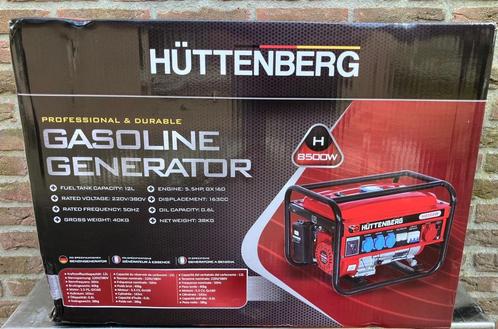 Aggregaat Huttenberg H8500W op benzine nieuw, Doe-het-zelf en Verbouw, Overige Doe-het-zelf en Verbouw, Nieuw, Ophalen