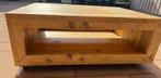 Steigerhouten salon tafel, Ophalen, Gebruikt, 100 tot 150 cm, 50 tot 100 cm