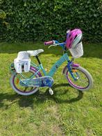 18 inch Frozen fiets met helm en poppenzitje, Fietsen en Brommers, Fietsen | Kinderfietsjes, Ophalen, Zo goed als nieuw, 16 tot 20 inch