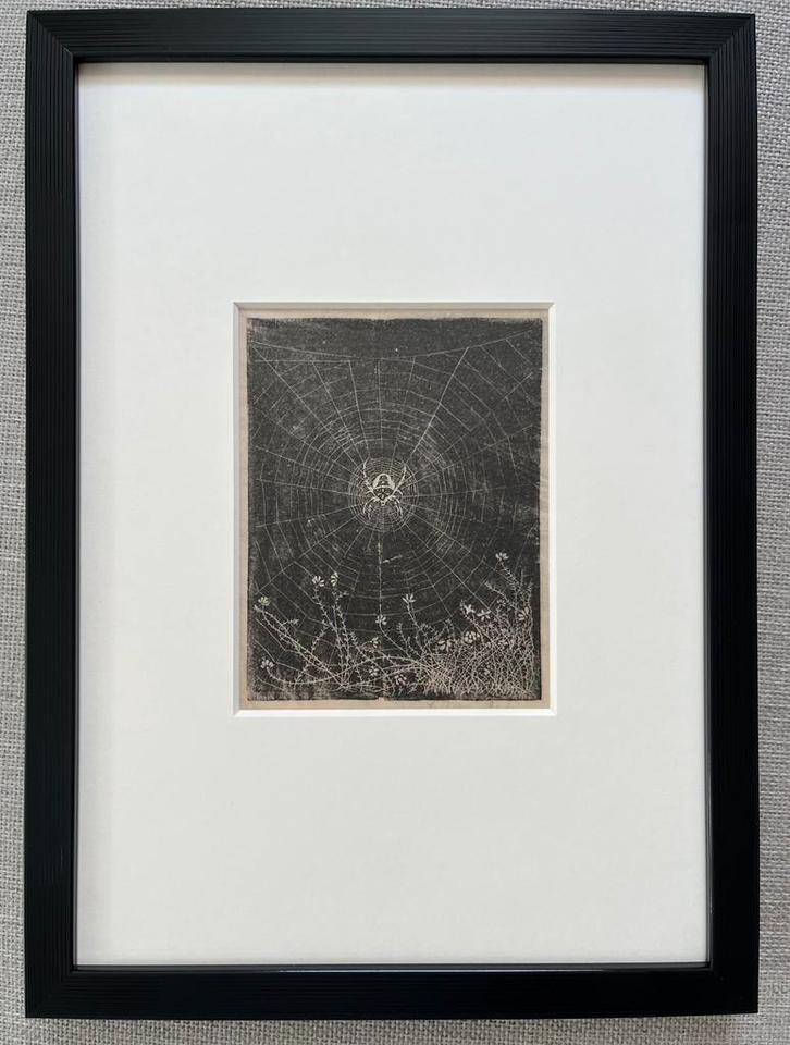 Jan Mankes 1889-1920 / Heliogravure Kruisspin 1923, Antiek en Kunst, Kunst | Etsen en Gravures, Ophalen of Verzenden