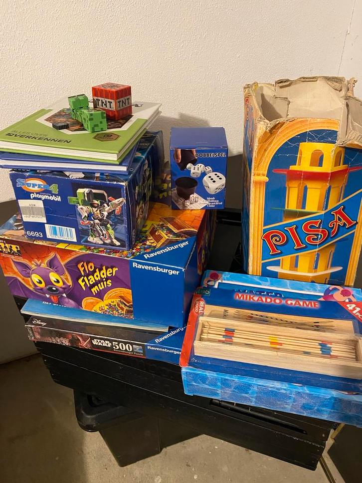 Diverse spellen: Playmobil, Ravensburger, Mikado, etc., Kinderen en Baby's, Overige Kinderen en Baby's, Gebruikt, Ophalen of Verzenden