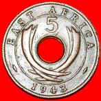 * SOUTH AFRICA: EAST AFRICA 5 CENTS 1943SA! WAR 1939-1945!, Postzegels en Munten, Munten | Afrika, Losse munt, Overige landen