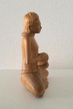 Yoga sculptuur hout, Bali jaren ‘30 , hoogte 18cm, Antiek en Kunst, Kunst | Beelden en Houtsnijwerken, Ophalen of Verzenden