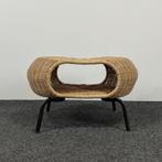 Rotan Voetenbank met Opbergruimte 25491, Huis en Inrichting, Banken | Voetenbanken en Poefen, Ophalen, Minder dan 50 cm, Gebruikt