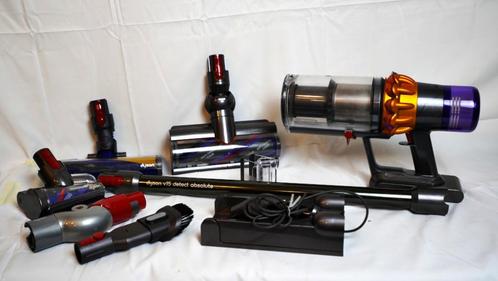 Dyson V15 Detect Absolute, Witgoed en Apparatuur, Stofzuigers, Zo goed als nieuw, Stofzuiger, Minder dan 1200 watt, Stofzak, Ophalen of Verzenden
