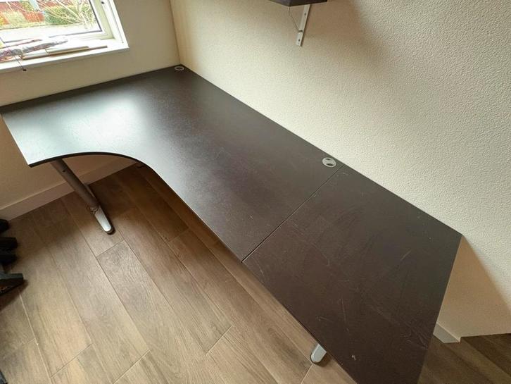 Bureau ikea galant, Huis en Inrichting, Bureaus, Gebruikt, Bureau, In hoogte verstelbaar, Ophalen