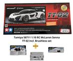 Tamiya 58711 1:10 RC McLaren Senna TT-02 Brushless set, Hobby en Vrije tijd, Modelbouw | Radiografisch | Auto's, Elektro, Nieuw