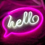 Neon verlichting LED 'Hello' usb of batterijen (incl.), Ophalen of Verzenden, Nieuw