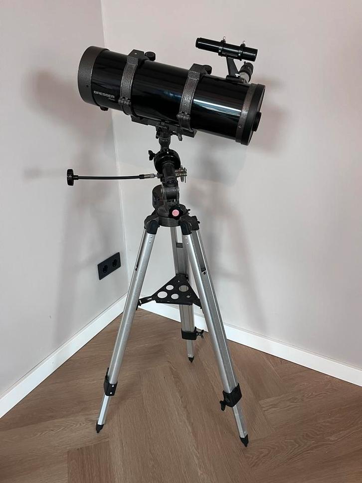 Bresser Pluto Telescoop - Perfect voor beginners!, Audio, Tv en Foto, Optische apparatuur | Telescopen, Gebruikt, Spiegeltelescoop (reflector)
