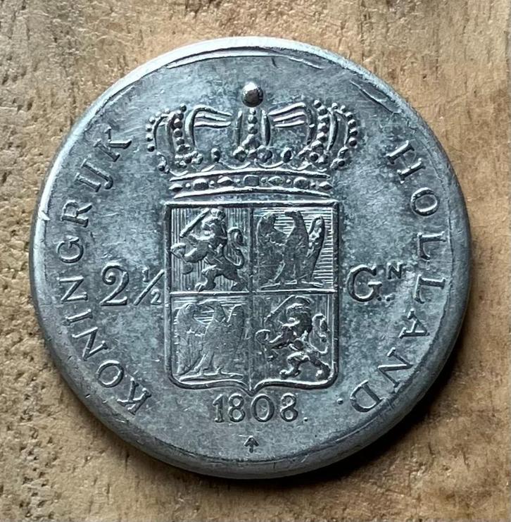 2,5 gulden 1808 Napoleon, Postzegels en Munten, Munten | Nederland, Losse munt, 2½ gulden, Vóór koninkrijk, Ophalen