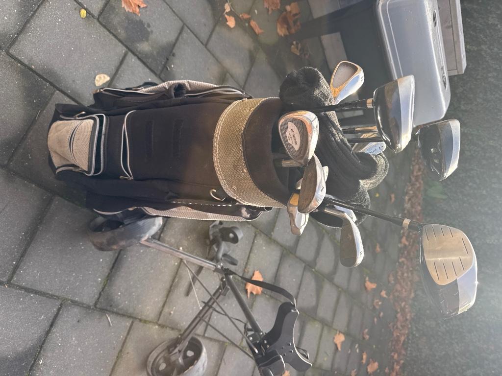 St george golfset met tas en kar, Sport en Fitness, Golf, Ophalen, Gebruikt, Set, Overige merken