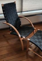 Skandinavisch design leunstoel met voetenbankje, Ophalen