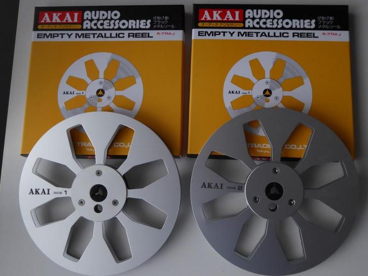 AKAI R-77M aluminium reels 7 inch/ 18cm  replica, Audio, Tv en Foto, Bandrecorders, Onderdeel, Ophalen of Verzenden