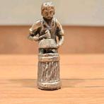 Tinnen beeldje van een smid - 12 cm, Ophalen of Verzenden