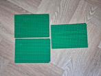 3 groene lego bouwplaten grondplaten baseplates 16x24, Ophalen of Verzenden, Gebruikt, Complete set, Lego