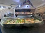 Occasions vis koeltoonbank met plaatkoeling, Ophalen, Vis