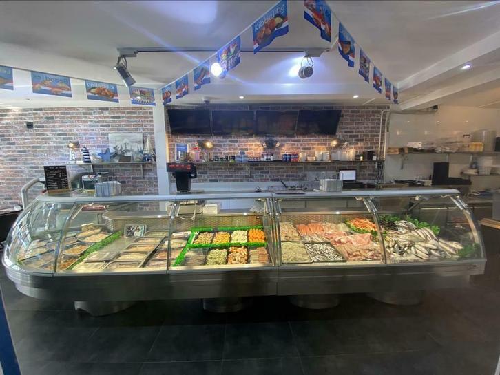 Occasions vis koeltoonbank met plaatkoeling, Zakelijke goederen, Horeca | Food, Vis, Ophalen