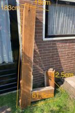 Eikenhouten balken voor schouw, Doe-het-zelf en Verbouw, Hout en Planken, Ophalen, Gebruikt, Eiken, 200 tot 250 cm