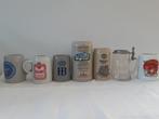 Stenen bierpul (7×), pul, kroes, 6x 0,5 liter, 1x 1,0 liter, Ophalen of Verzenden
