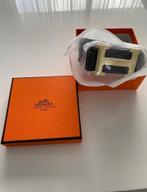Hermès riem zwart-goud 110cm nieuw met box, Zwart, Nieuw, Hermes, Riem of Ceintuur