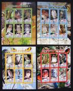 - 544 - 4 Blokken met 24 Uilen soorten, blok 1 t/m 4., Verzenden, Gestempeld, Dier of Natuur