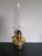 Oude olielamp met glazen kap, Antiek en Kunst, Ophalen